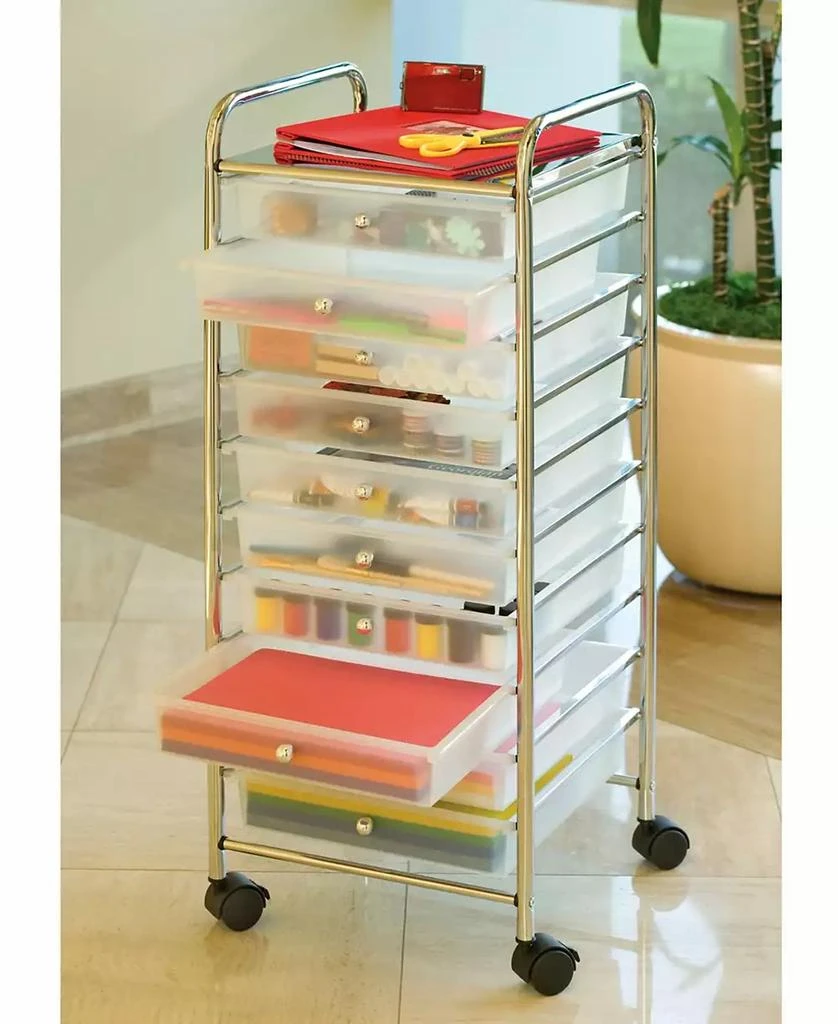 商品Seville Classics|10-Drawer Organizer Cart,价格¥664,第2张图片详细描述