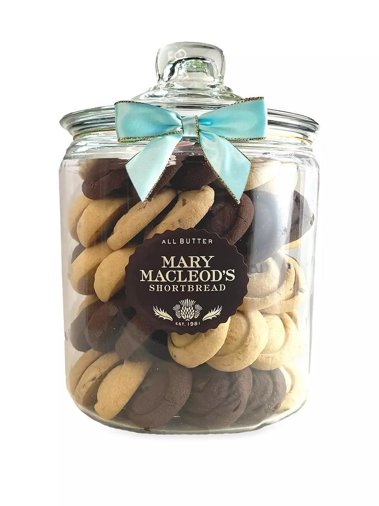 商品Mary Macleod's Shortbread|83-Piece Assorted All-Butter Shortbread Cookies in Signature Glass Jar,价格¥936,第1张图片