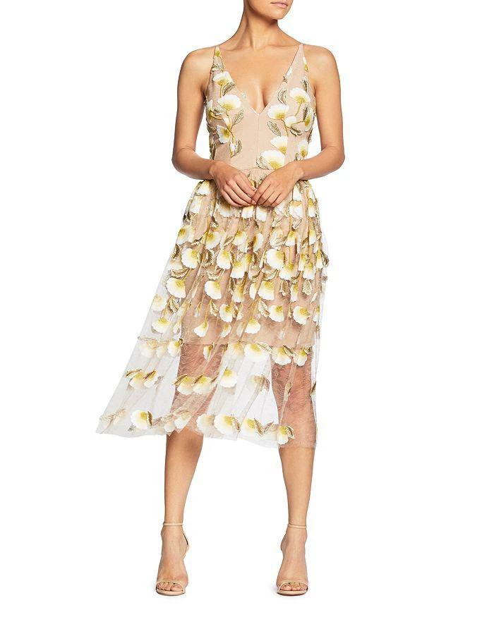 商品Dress The Population|Betsy Floral Illusion Dress,价格¥1602,第1张图片