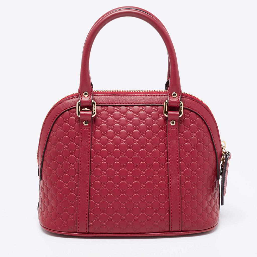 Gucci Red Microguccissima Leather Mini Dome Bag商品第4张图片规格展示