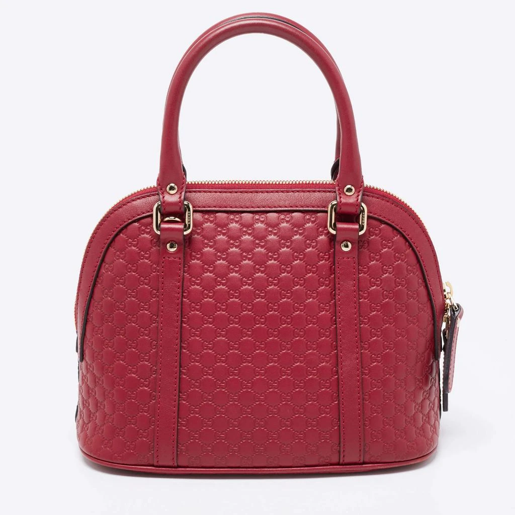 商品[二手商品] Gucci|Gucci Red Microguccissima Leather Mini Dome Bag,价格¥6067,第4张图片详细描述