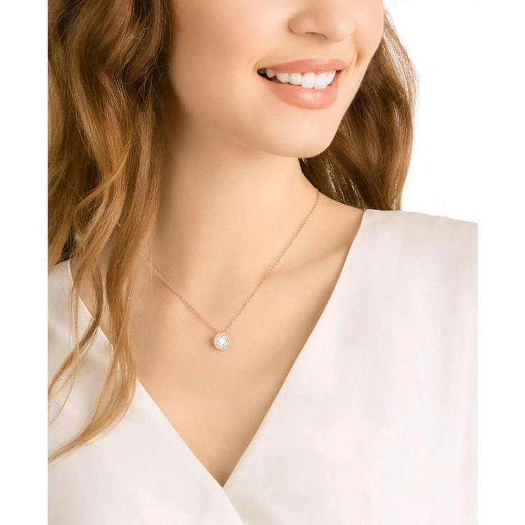 商品Swarovski|Rose Gold-Tone Crystal Halo Solitaire Pendant Necklace,价格¥741,第2张图片详细描述