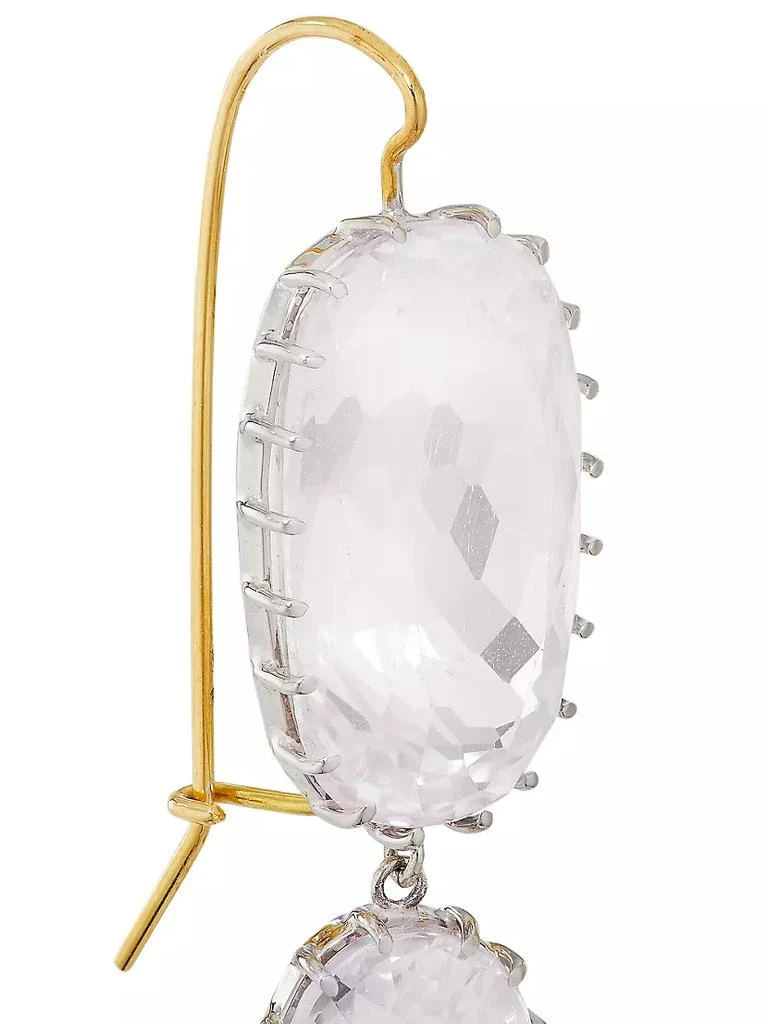 商品Renee Lewis|Two-Tone 18K Gold &amp; Kunzite Drop Earrings,价格¥52368,第5张图片详细描述