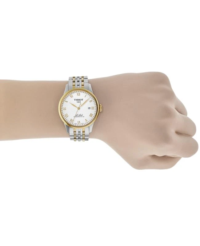 商品Tissot|Tissot Le Locle Powermatic 80 Silver Dial Two-Tone Steel Men's Watch T006.407.22.033.01,价格¥4568,第4张图片详细描述