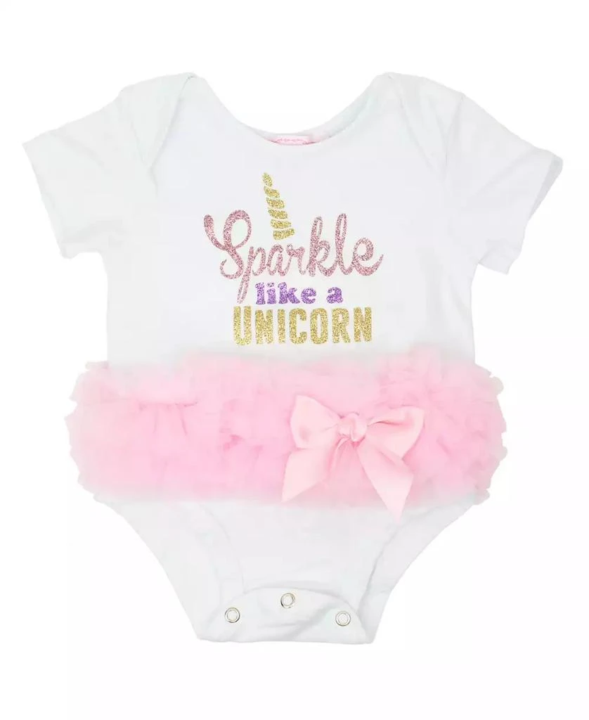 商品Popatu|Baby Girls Sparkle Like Unicorn Tutu Bodysuit,价格¥188,第1张图片