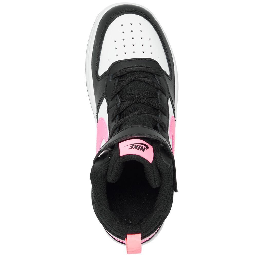 商品NIKE|Little Girls Court Borough Mid 2 Stay-Put Closure Casual Sneakers from Finish Line,价格¥442,第7张图片详细描述