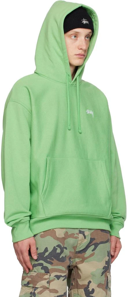 商品STUSSY|Green Embroidered Hoodie,价格¥1127,第2张图片详细描述