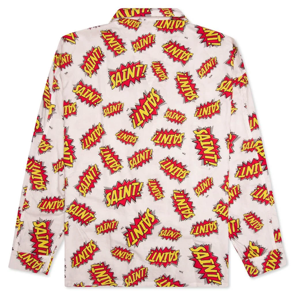 商品Saint Michael|Pow Pajama Shirt - White,价格¥3625,第2张图片详细描述