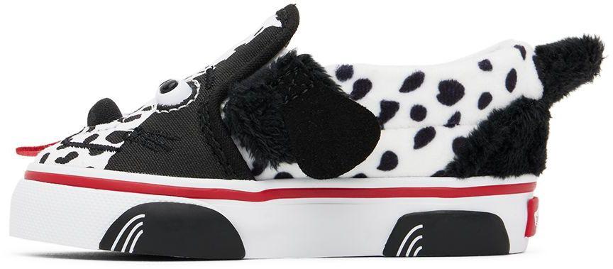 Baby Black & White Dog Slip-On V Sneakers商品第3张图片规格展示