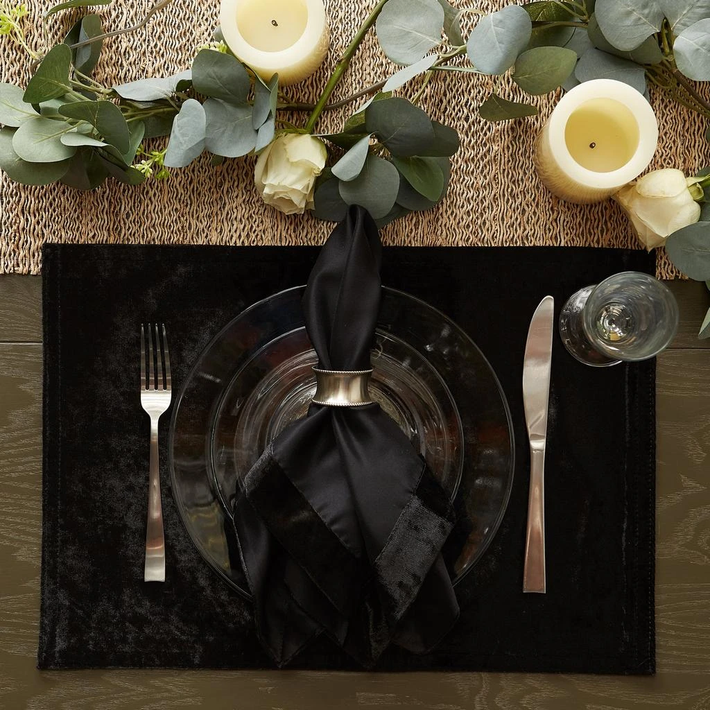 商品DII|Black Velvet Placemat (Set of 4),价格¥369,第4张图片详细描述