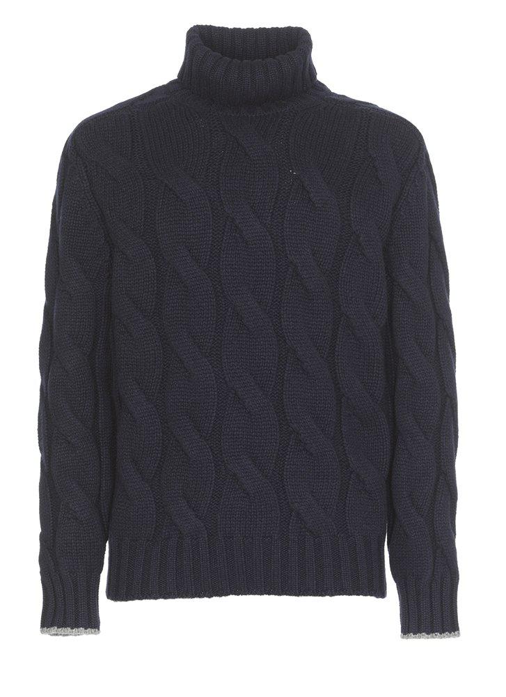 Brunello Cucinelli High-Neck Knitted Sweater商品第1张图片规格展示