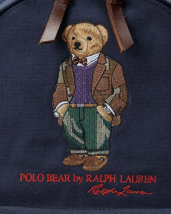 商品Ralph Lauren|Cotton Canvas Polo Bear Embroidered Backpack ,价格¥847,第5张图片详细描述