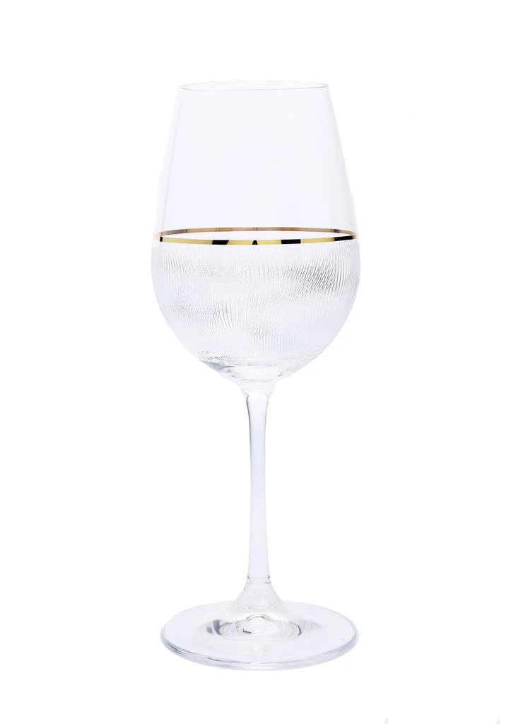 商品Classic Touch Decor|Set of 6 Modern Water Glasses with Gold Strip and Design,价格¥740,第1张图片