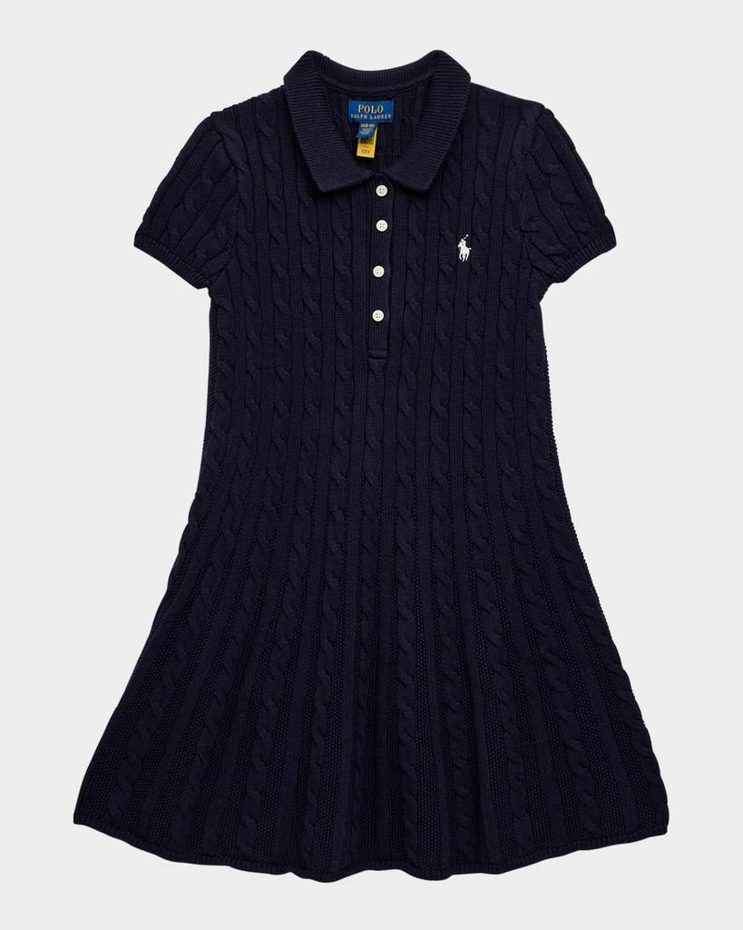 商品Ralph Lauren|Girl's Cable Knit Sweater Dress, Size S-XL,价格¥742,第1张图片