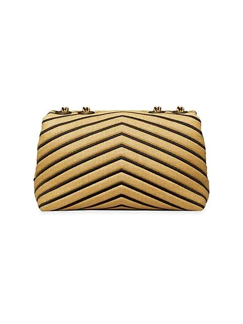 商品Tory Burch|Kira Chevron Straw Shoulder Bag,价格¥2333,第4张图片详细描述