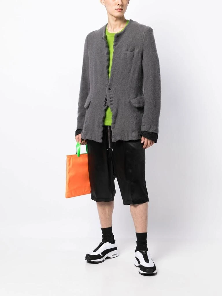 商品Comme des Garcons|COMME DES GARCONS HOMME PLUS MEN ROUND NECK 7 BUTTON JACKET,价格¥3319,第3张图片详细描述