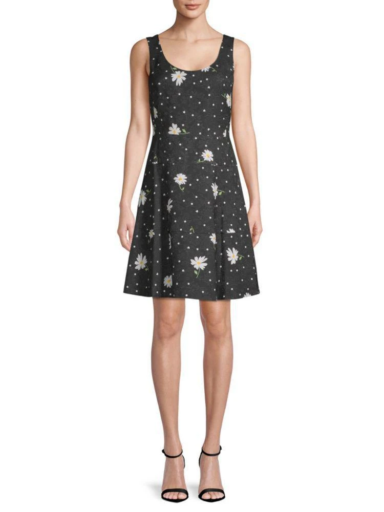 商品Karl Lagerfeld Paris|Jacquard A-Line Dress,价格¥413,第1张图片