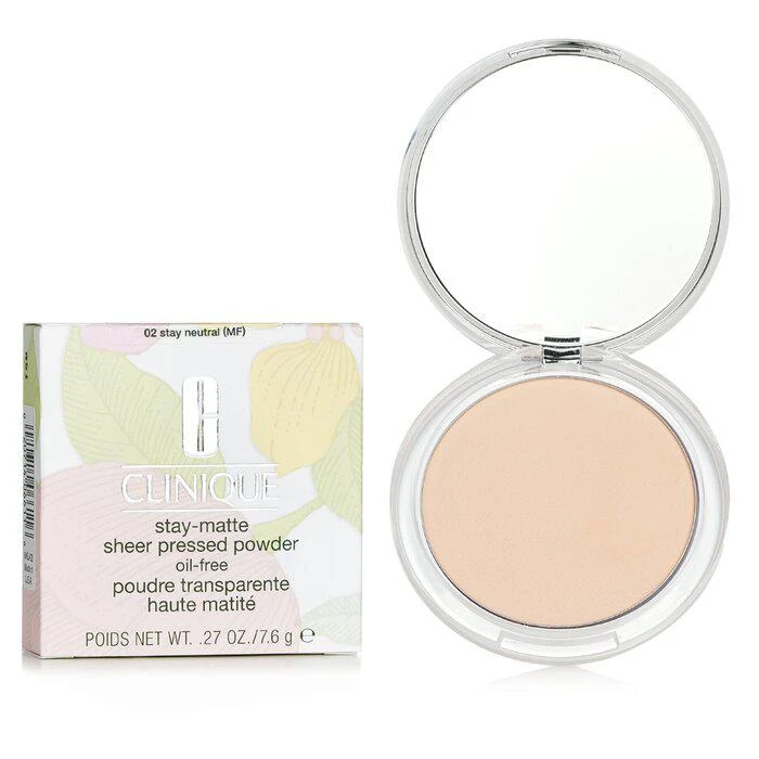 商品Clinique|Clinique 哑光控油粉饼 不含油质 - # 02 Stay Neutral -02 Stay Neutral(7.6g/0.27oz),价格¥207,第2张图片详细描述