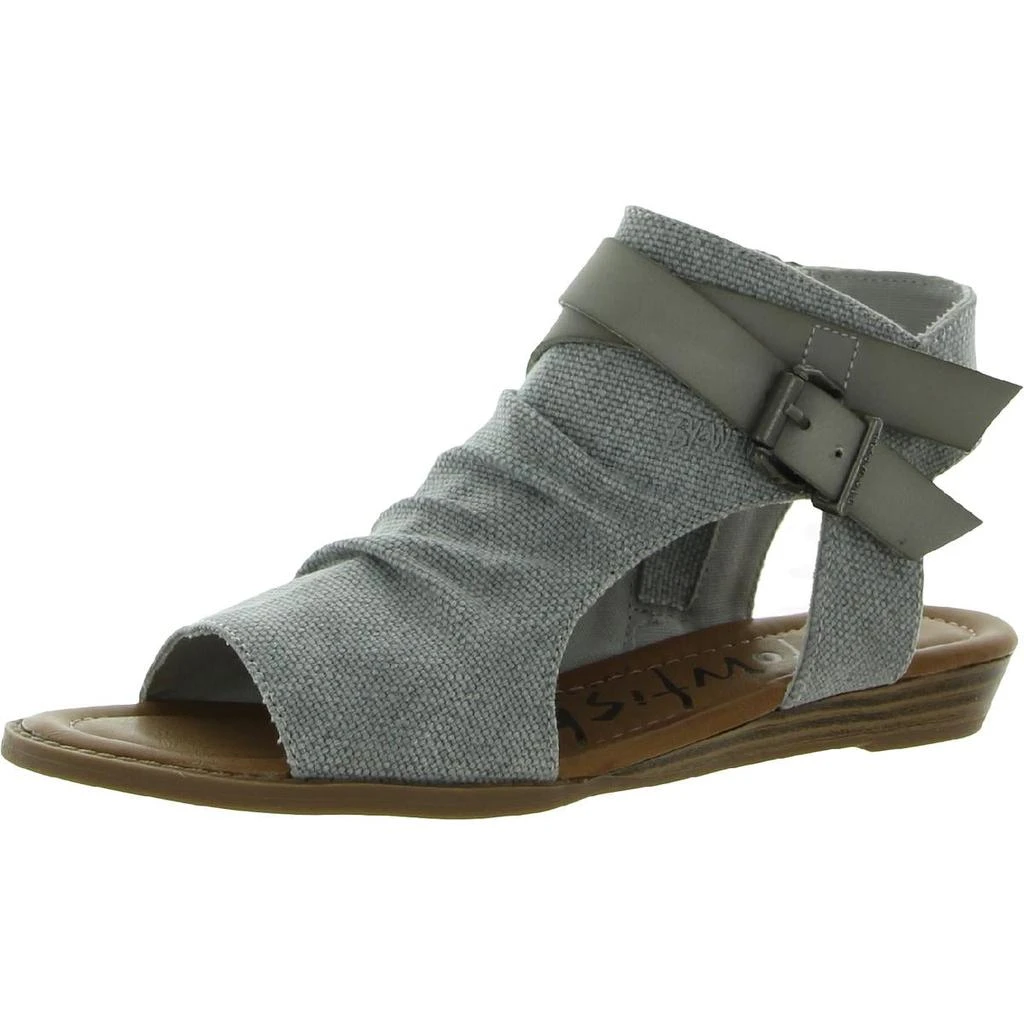 商品Blowfish|Blowfish Womens Balla Canvas Belted Flat Sandals,价格¥240,第2张图片详细描述