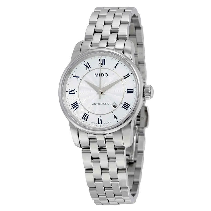 商品MIDO|Mido Baroncelli II Automatic Silver Dial Ladies Watch M76004211,价格¥3685,第1张图片