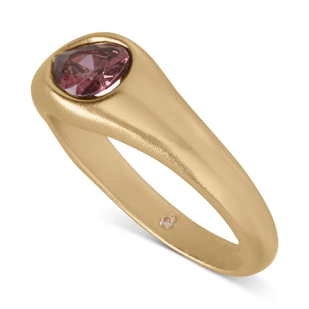 Gold-Tone 3-Pc. Set Multicolor Mixed Crystal Stack Rings 商品