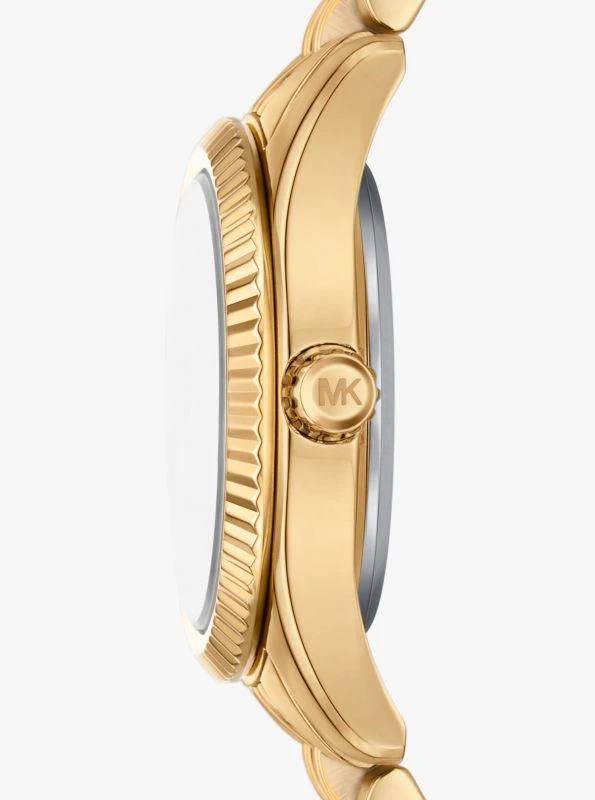 商品Michael Kors|Petite Lexington Pavé Gold-Tone Watch,价格¥1417,第2张图片详细描述