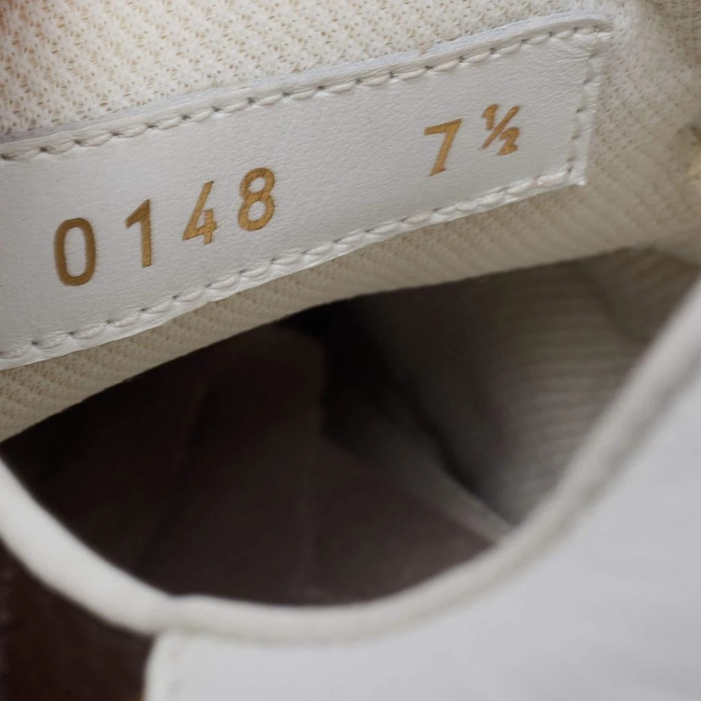 Louis Vuitton White/Brown Leather and Monogram Canvas Rivoli Low-Top Sneakers Size 41.5 商品