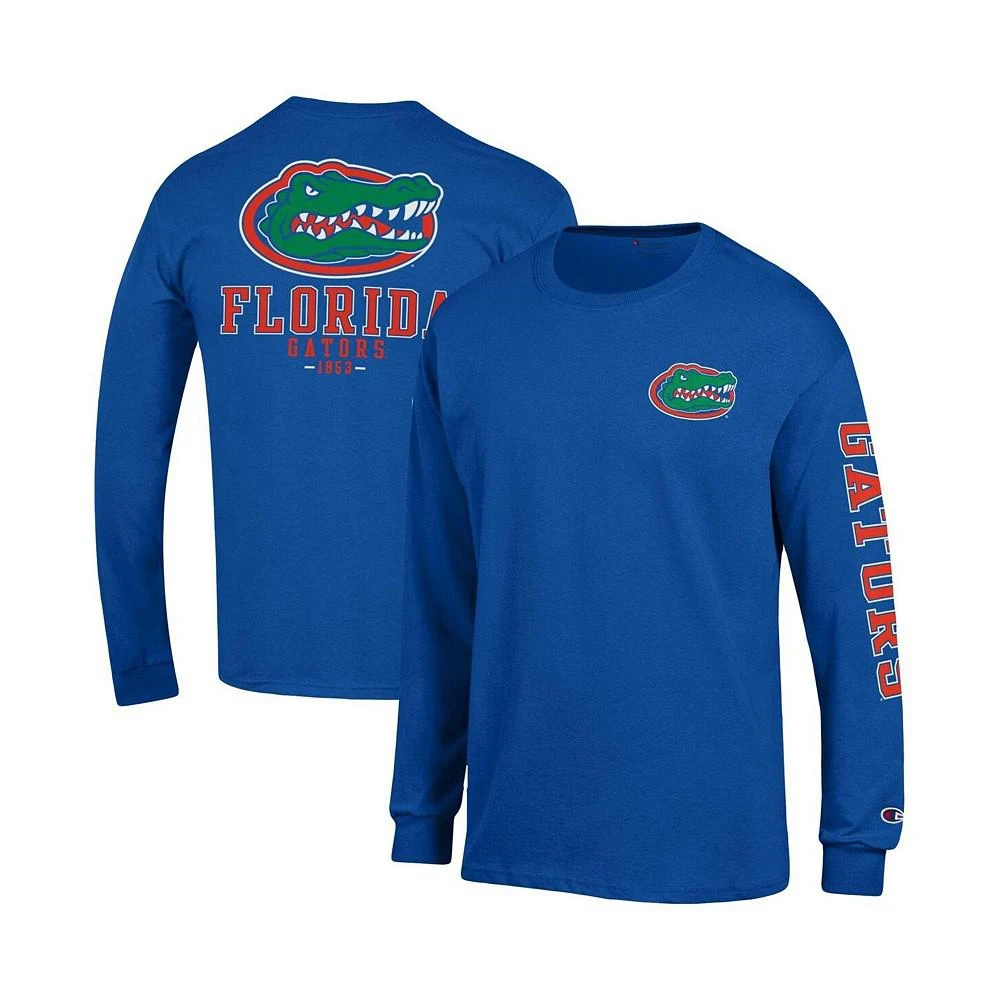 商品CHAMPION|Men's Royal Florida Gators Team Stack Long Sleeve T-shirt,价格¥222,第1张图片