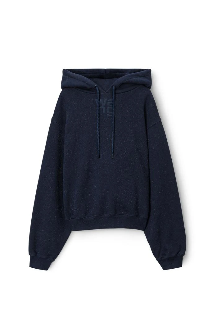 商品Alexander Wang|Puff Logo Hoodie In Glitter Terry,价格¥1978,第1张图片