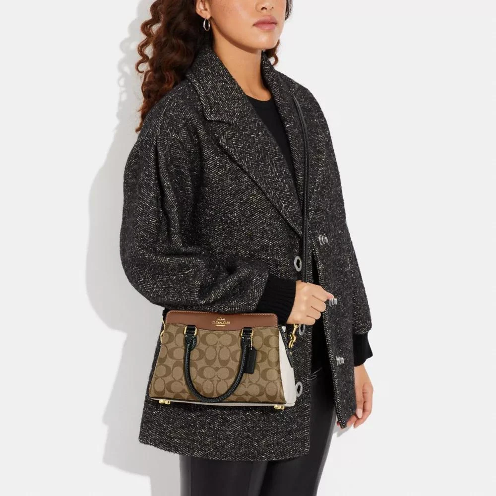 商品Coach|Mini Darcie Carryall Bag In Colorblock Signature Canvas,价格¥1545,第2张图片详细描述