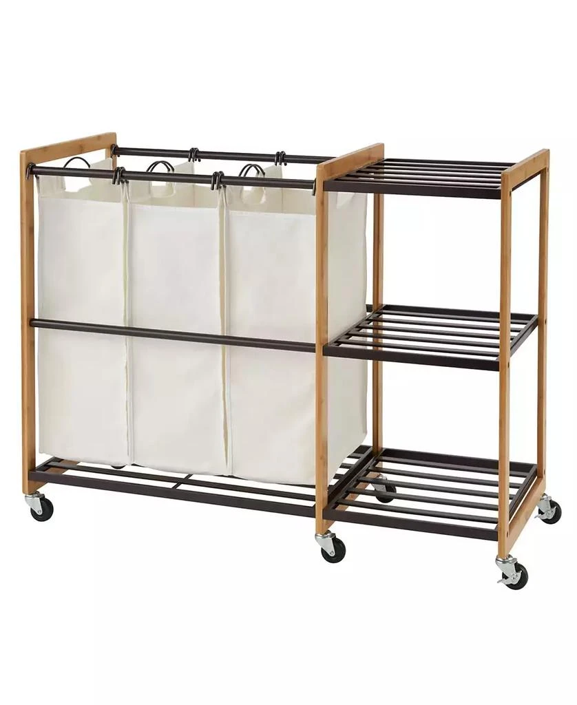 商品TRINITY|3 Bag Laundry Station with Wheels,价格¥2239,第1张图片