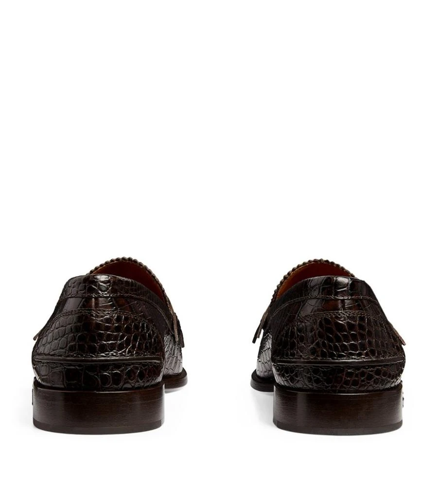 商品Christian Louboutin|Croc-Effect No Penny Loafers,价格¥8501,第3张图片详细描述