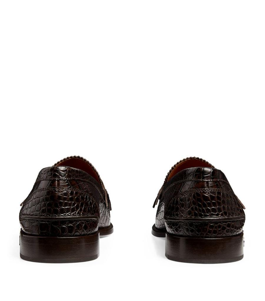 商品Christian Louboutin|Croc-Effect No Penny Loafers,价格¥6878,第5张图片详细描述