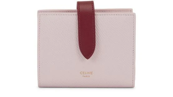 商品Celine|双色粒面牛皮革小号饰带钱包,价格¥4673,第1张图片