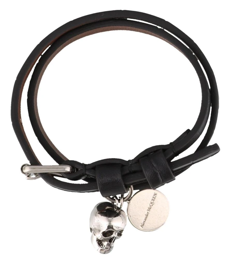 商品Alexander McQueen|Alexander McQueen Double Wrap Skull Bracelet,价格¥1196,第3张图片详细描述