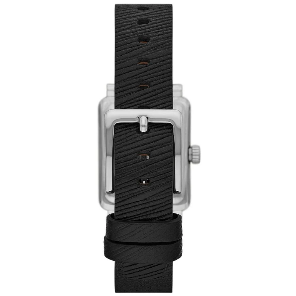 商品DKNY|Women's City Rivet Three Hand Black Leather Watch 24mm,价格¥1014,第3张图片详细描述