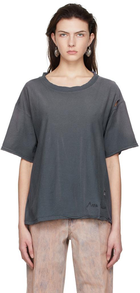 商品Acne Studios|Grey Organic Cotton T-Shirt,价格¥2249,第1张图片