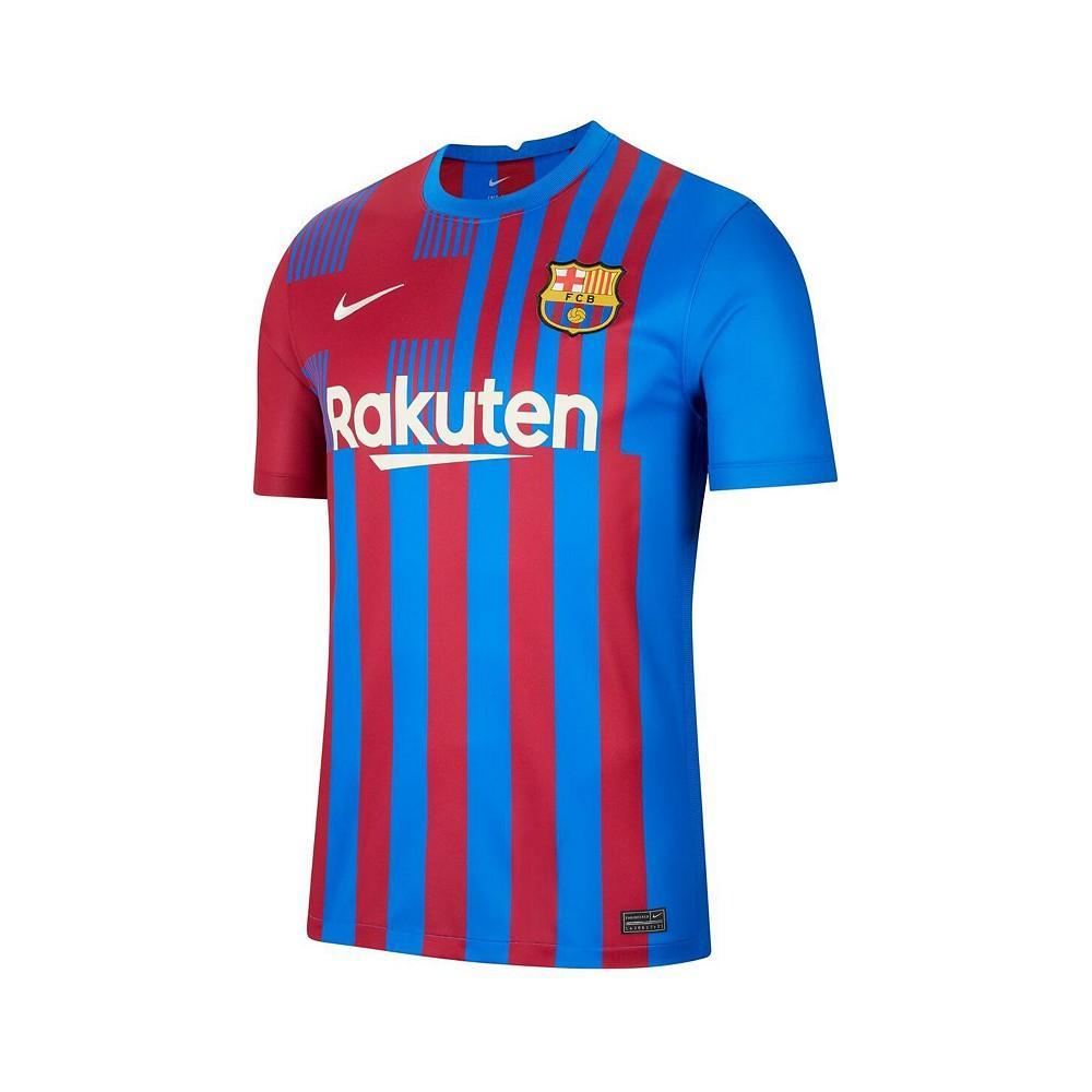 商品NIKE|Men's Lionel Messi Blue Barcelona 2021/22 Home Replica Player Jersey,价格¥883,第4张图片详细描述