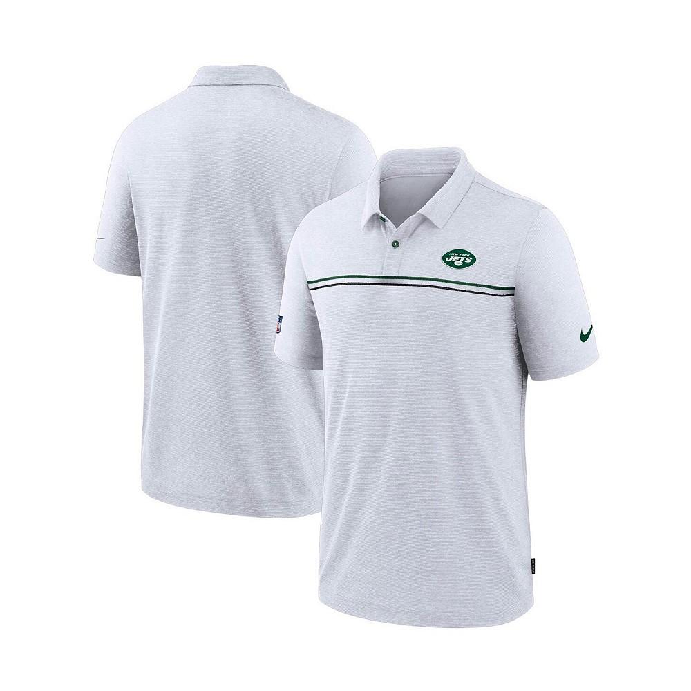 Men's White New York Jets Sideline Early Season Team Performance Polo Shirt商品第1张图片规格展示