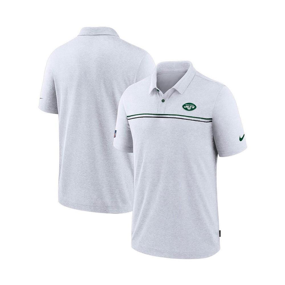 商品NIKE|Men's White New York Jets Sideline Early Season Team Performance Polo Shirt,价格¥549,第1张图片