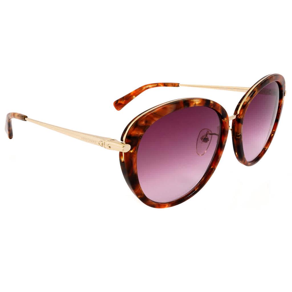 Longchamp Brown Oval Ladies Sunglasses LO621SA 203商品第1张图片规格展示