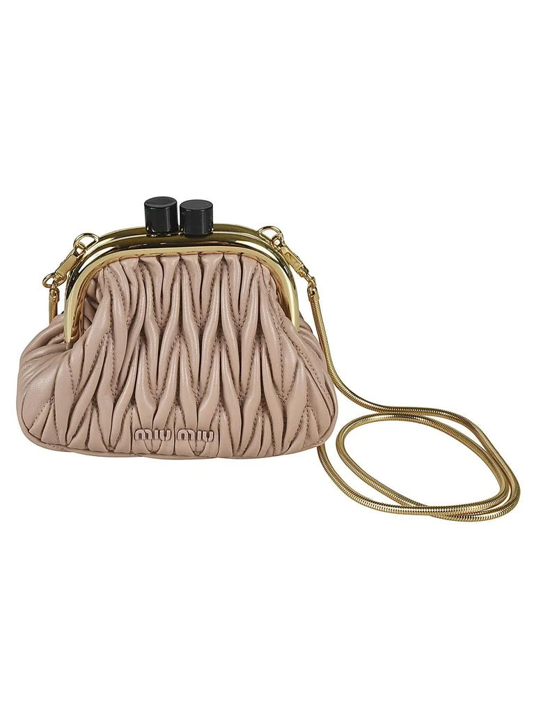 商品Miu Miu|Miu Miu Matelassé Chain-link Clutch,价格¥8574,第1张图片