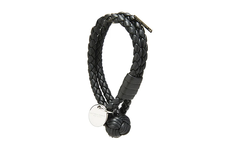 商品[国内直发] Bottega Veneta|葆蝶家 Logo印刻 编织设计 羊皮 手链 男款,价格¥2105,第3张图片详细描述