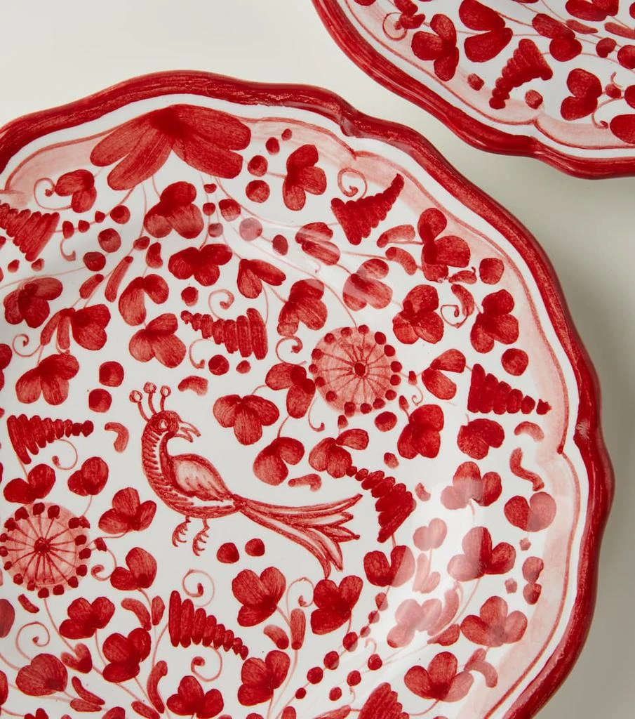 商品Les-Ottomans|Peacock set of 2 dessert plates by Bertrando Di Renzo,价格¥1561,第2张图片详细描述