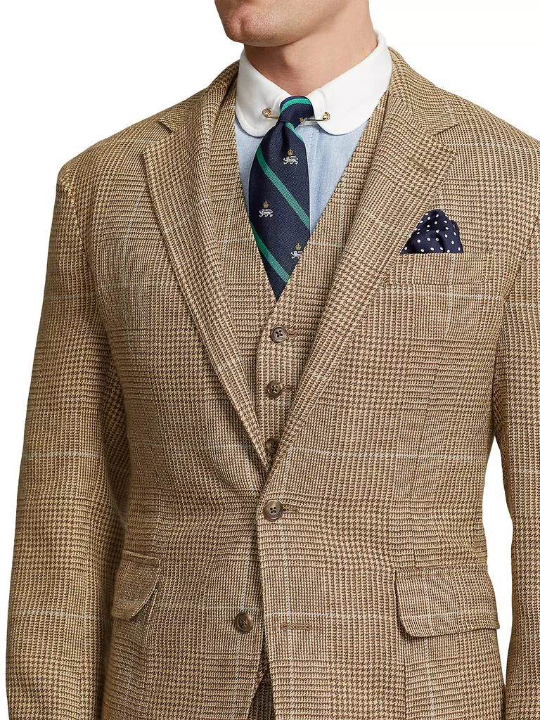 商品Ralph Lauren|Glen Check Silk, Linen, &amp; Wool-Blend Two-Button Sport Coat,�价格¥3740,第5张图片详细描述