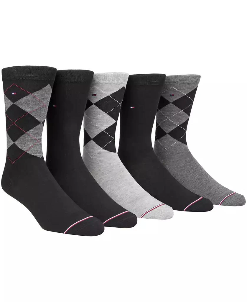 商品Tommy Hilfiger|Men's 5-Pk. Argyle Premium Crew Socks,价格¥159,第1张图片