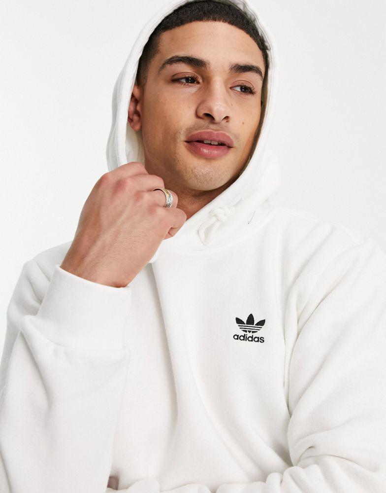 商品Adidas|adidas Originals essentials hoodie with small logo in white,价格¥405,第1张图片