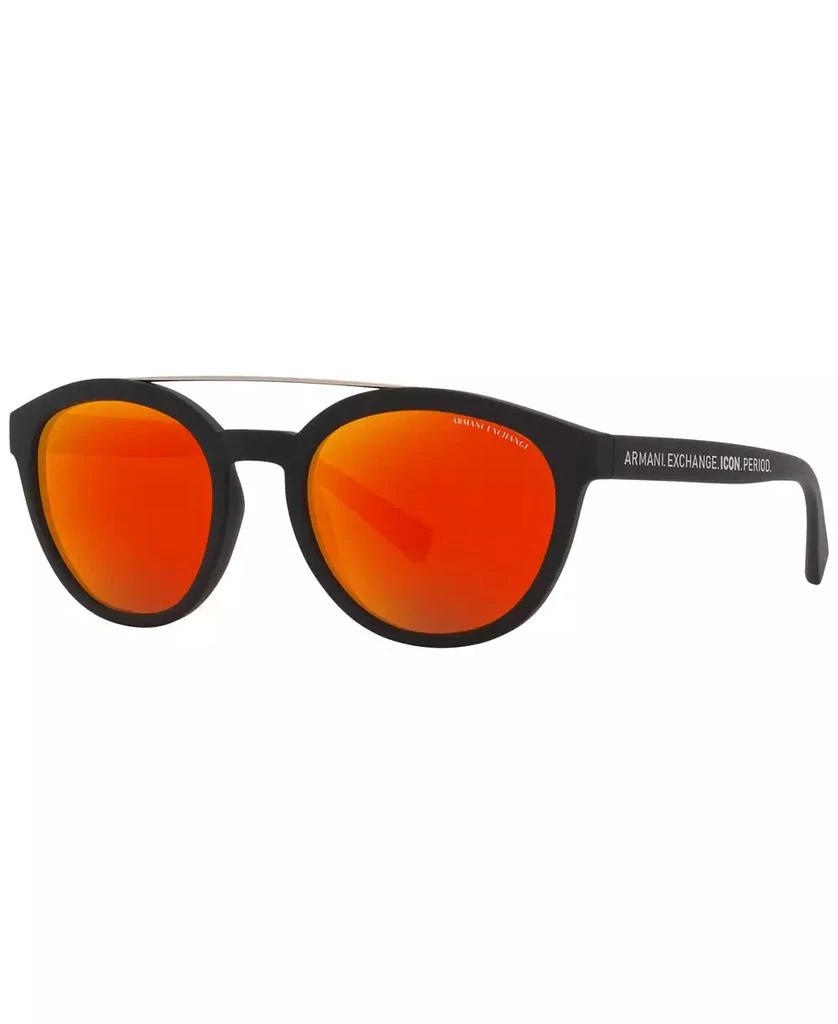 商品Armani Exchange|Low Bridge Fit Men's Sunglasses, AX4118SF 54,价格¥308,第1张图片