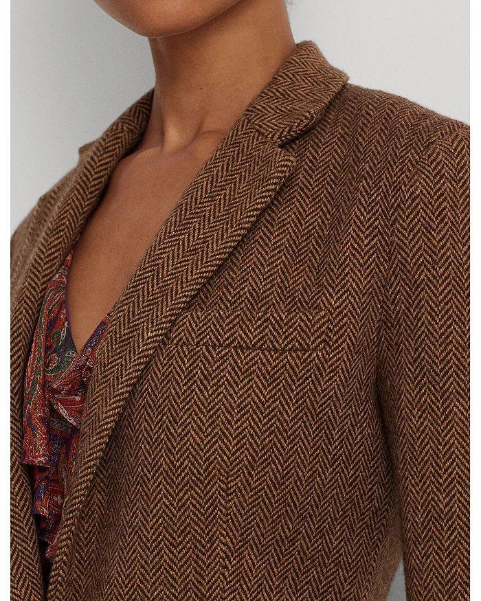 商品Ralph Lauren|Herringbone Notch Collar Blazer,价格¥1653,第5张图片详细描述