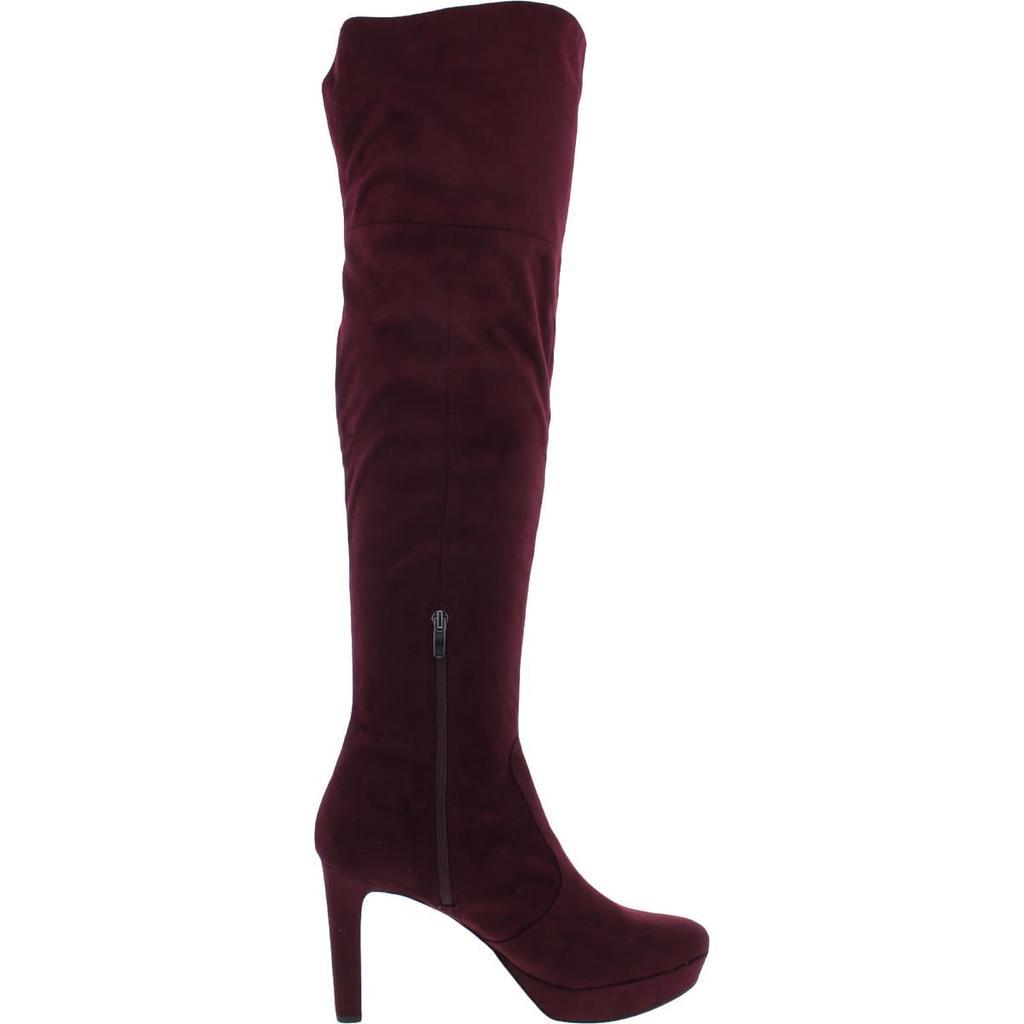 商品Nine West|Nine West Womens Suede Platforms Knee-High Boots,价格¥906,第4张图片详细描述